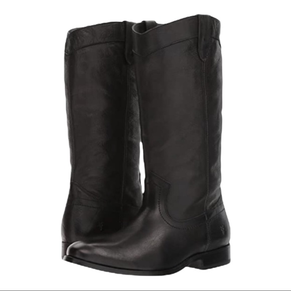 Frye Shoes - Frye Melissa Pull On Riding Boots Black
